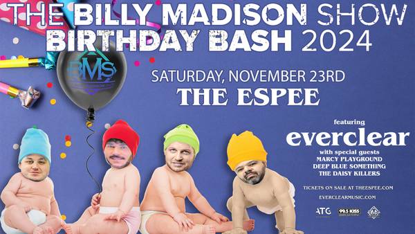 The Billy Madison Show Birthday Bash - November 23rd with Everclear and more