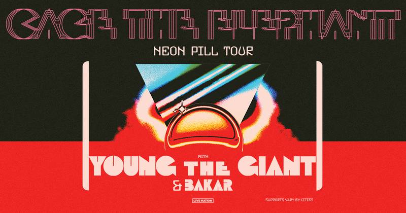 Cage The Elephant is bringing the Neon Pill Tour to Moody Center on July 11, 2024 with special guests Young the Giant and Bakar.

Tickets on sale NOW.