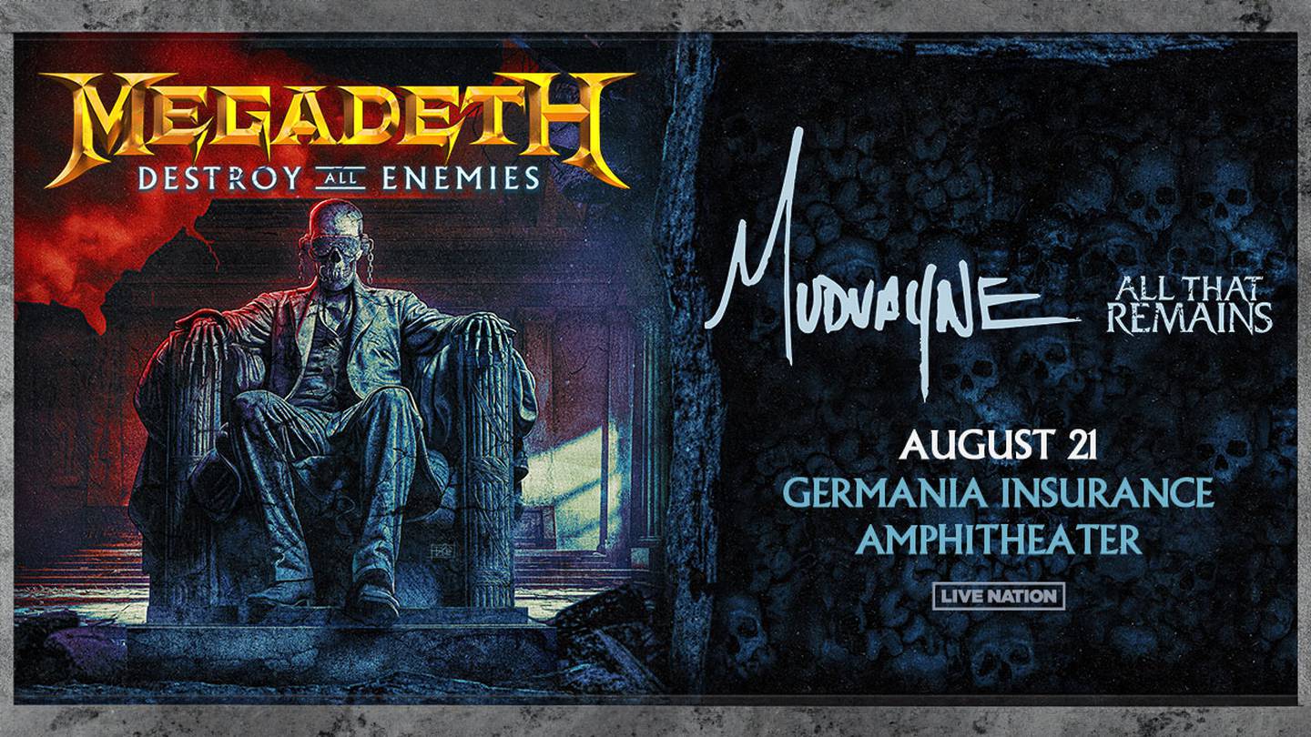 Megadeth: Destroy All Enemies Tour - August 21, 2024 with Mudvayne and All That Remains at Germania Insurance Amphitheater