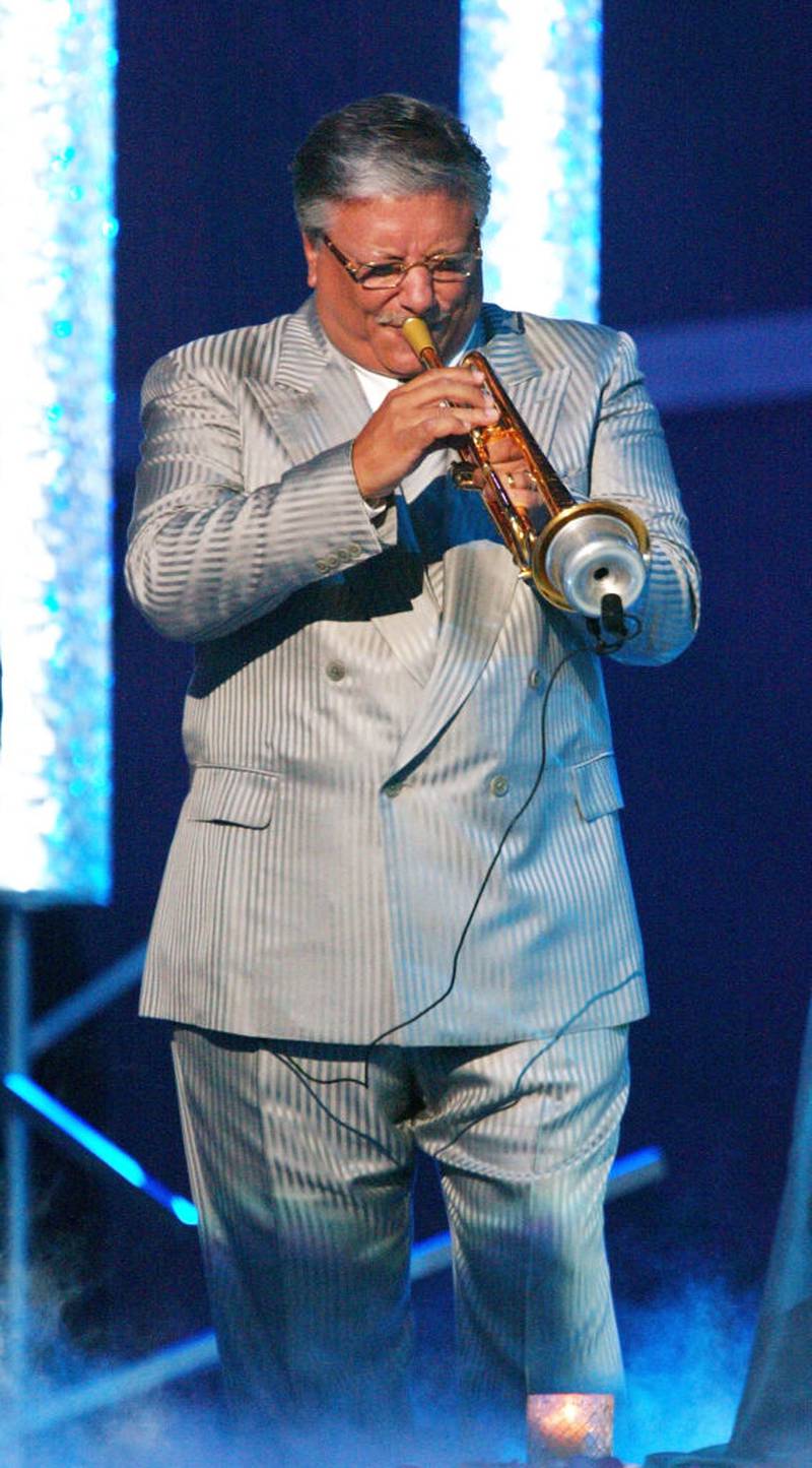 Arturo Sandoval performing on stage