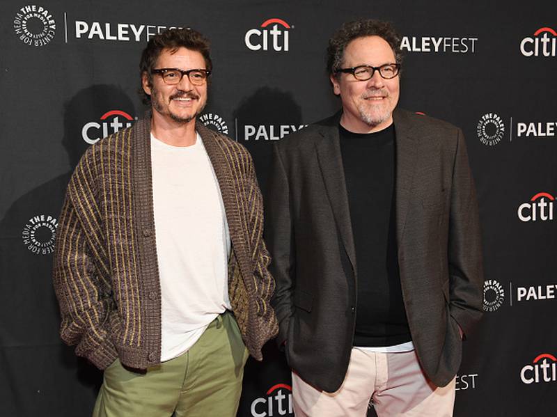 Pedro Pascal and John Favreau