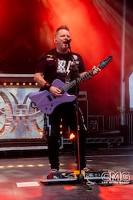 Hinder hit the stage in San Antonio for Oyster Bake on April 20, 2024, and rocked the Saturday crowd! No one cared about any chance of rain with this show on stage!