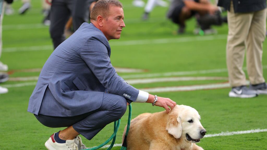 Kirk Herbstreit and his dog Ben