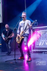 Hinder hit the stage in San Antonio for Oyster Bake on April 20, 2024, and rocked the Saturday crowd! No one cared about any chance of rain with this show on stage!