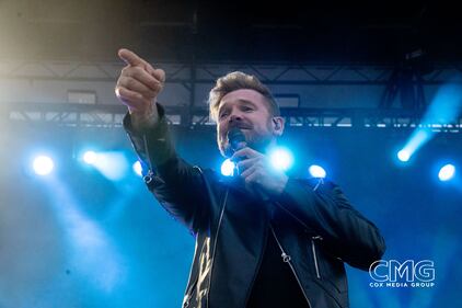 Hinder hit the stage in San Antonio for Oyster Bake on April 20, 2024, and rocked the Saturday crowd! No one cared about any chance of rain with this show on stage!