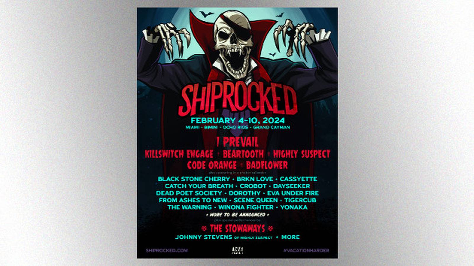 I Prevail headlining 2024 ShipRocked; Killswitch Engage, Beartooth ...