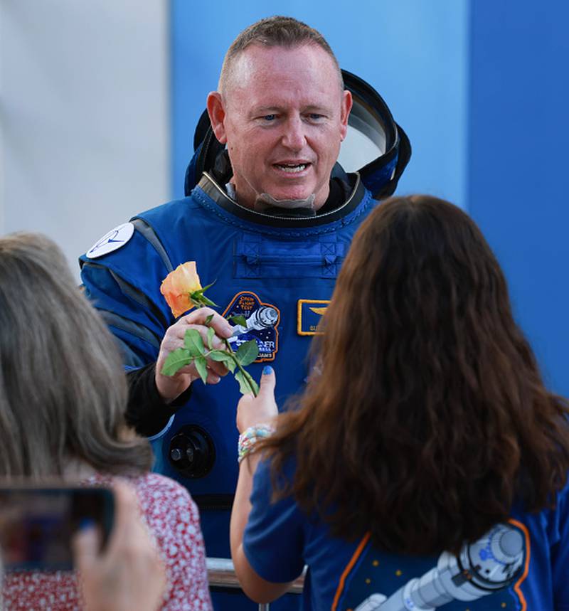 The simulated medical emergency was aired over NASA's livestream.